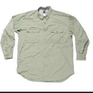 The North Face Summit Series Khaki Fishing Travel Long Sleeve button up XXL